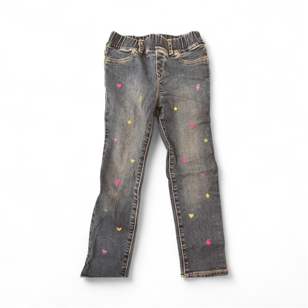 GAP Kids Jeans with Pink and Yellow Accents